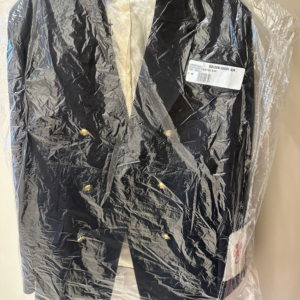 Golden Goose Navy Blazer with Gold Buttons